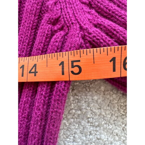 Style & Co. Petite Womens Magenta Turtleneck Sweater Medium 100% Cotton Made In - Picture 8 of 9